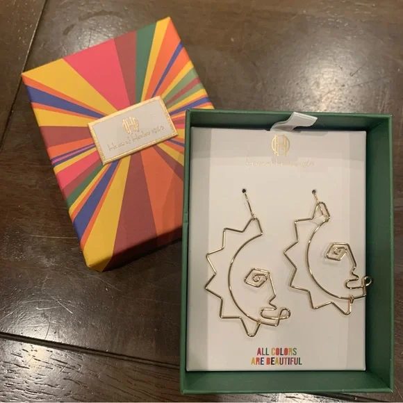 NWT House of Harlow 1960 Sun Earrings